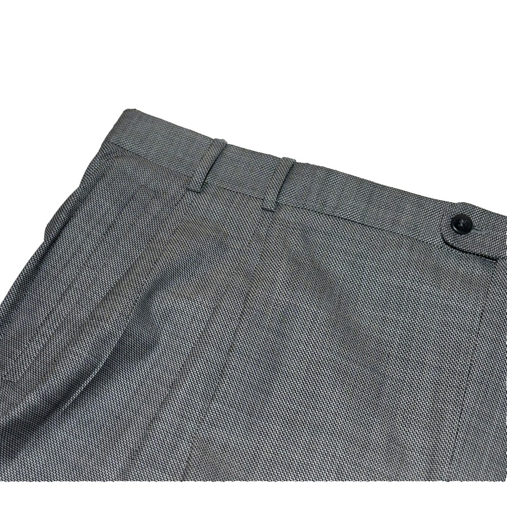 Zanella Nordstrom Gray Microdots Wool Dress Pants Slacks 48x32 Trousers‎ Italy - Picture 3 of 11